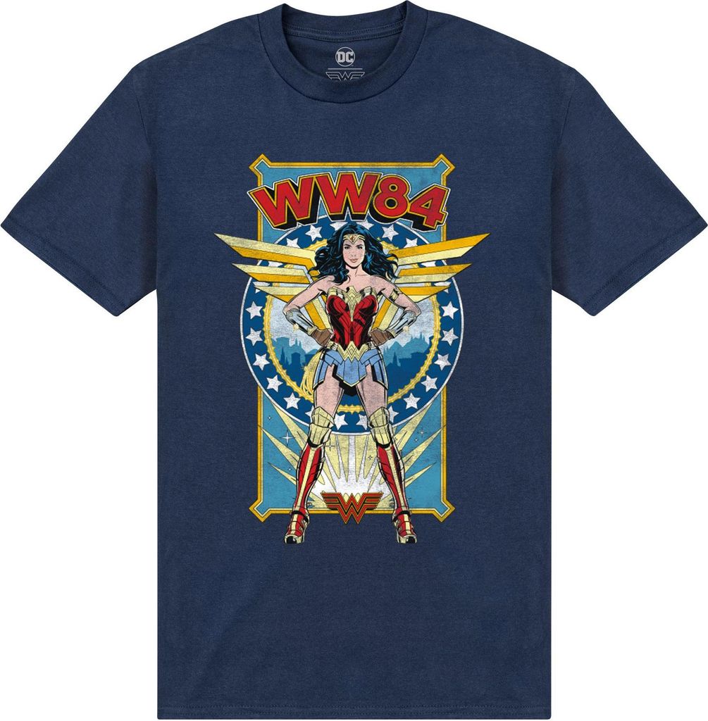 Wonder Woman - "84" T-Shirt für Herren/Damen Uni PN235 (3XL) (Marineblau)