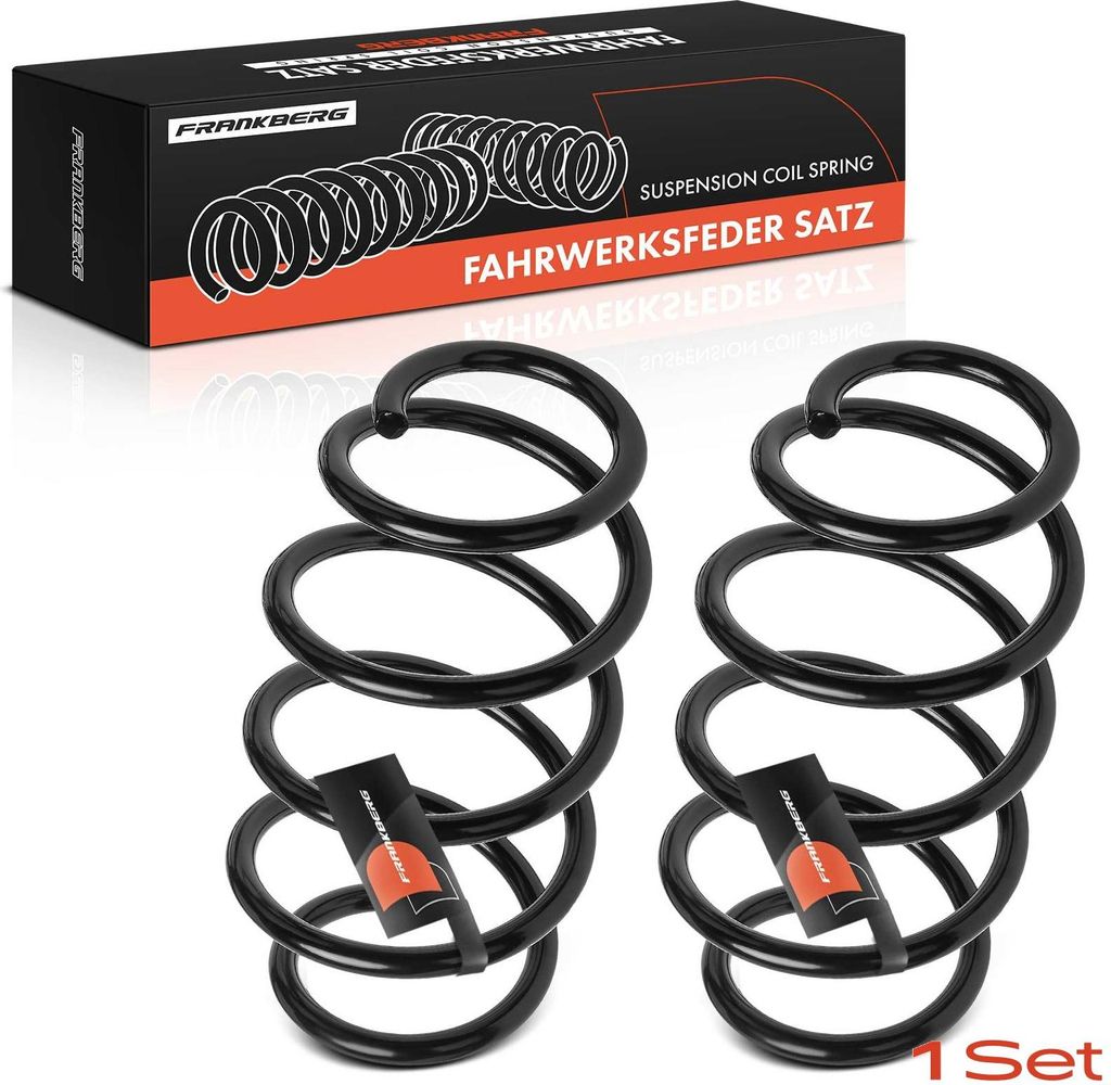 Frankberg 2x Fahrwerksfeder Vorderachse für VW Golf Opel Zafira Peugeot 308 Saab 9-3 Volvo 740 1985-2016