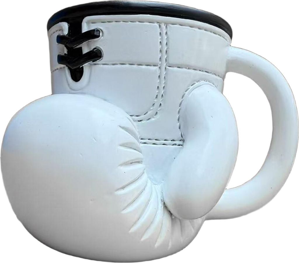 Kaffeetasse mit Boxhandschuh-Motiv, Kaffeetasse mit Edelstahl-Innenfutter, 340 ml, Teetasse in Handschuhform, originelles Geschenk für Kampfsportfans