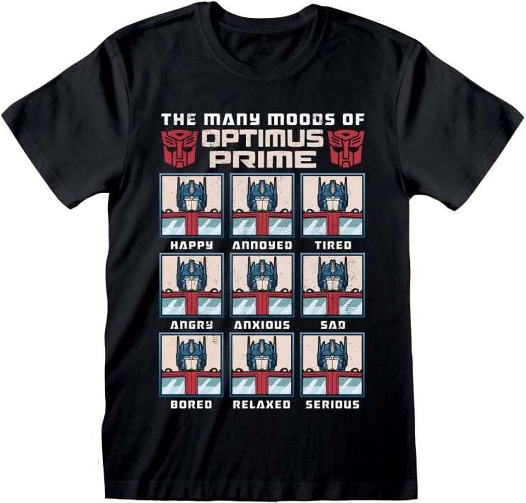 Transformers - Many Moods of Optimus Prime - T-Shirt