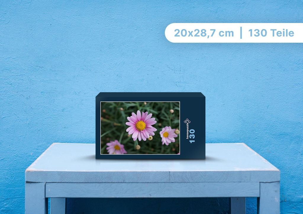hansepuzzle 98685 - Margarite Puzzle, 130 Teile, Natur, 28,7 x 20,0cm mit hochwertiger Aufbewahrung, Kartonbox und wiederverschließbarem Beutel