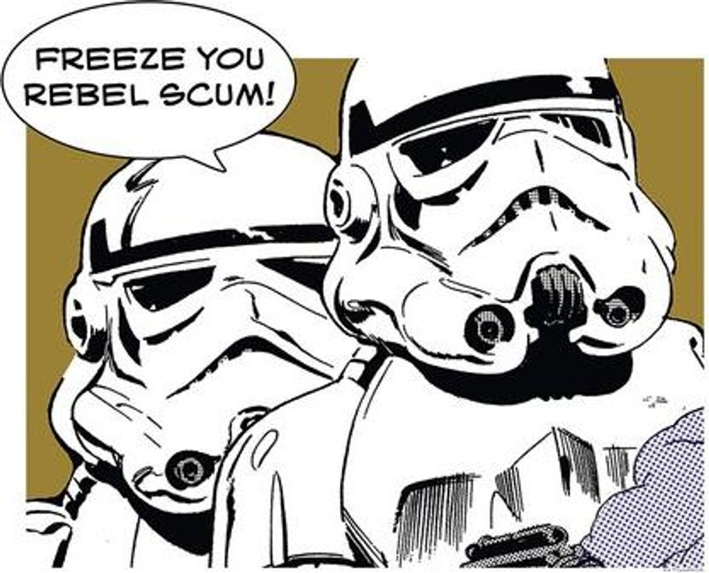 Poster Star Wars Classic Comic Stormtrooper 50x40 cm
