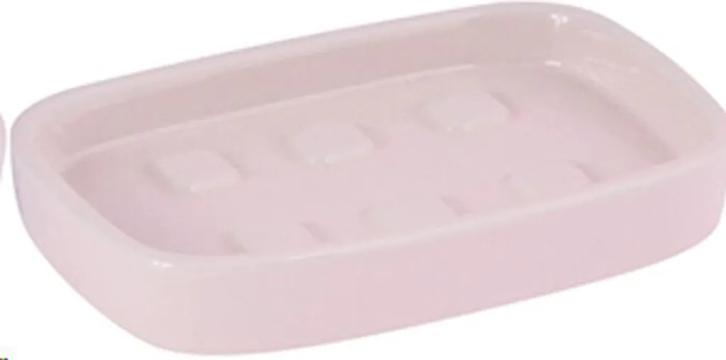 Portasapone Ceramica Rosa Louise - Resistente e Facile da Pulire