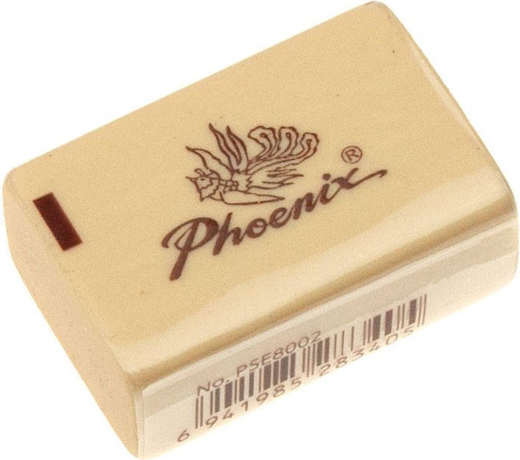 Weicher Radiergummi - Phoenix - für Bleistift Tinte