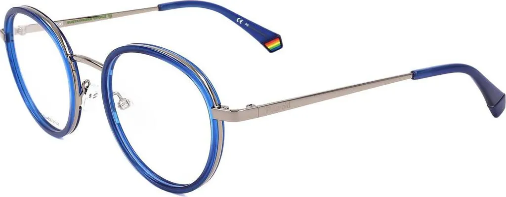 Lunettes Polaroid PLD D421 PJP 51 en acétate bleu avec monture légère
