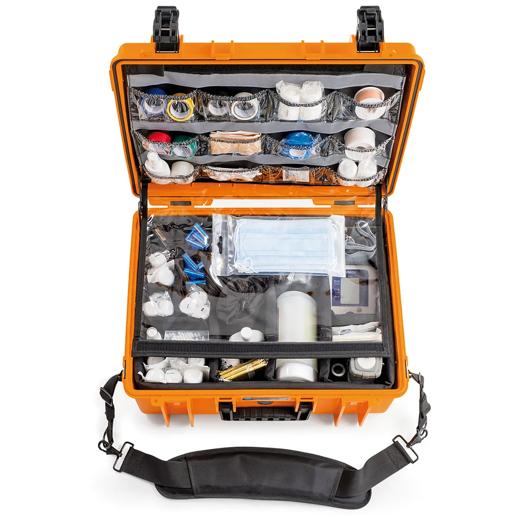 Mallette de secours étanche B&W Outdoor Case 6000 orange robuste - 4