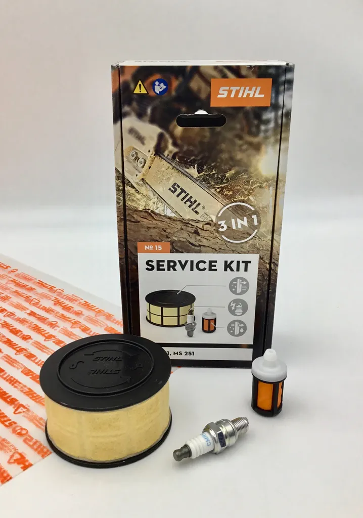 STIHL Kit Manutenzione 15 MS 231 251 Filtro Aria Candela 11430074100