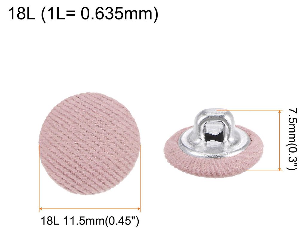 20 Stš¹ck Kn?pfe mit Stoffš¹berzug 11,5mm Runder Metallschaft ?sen Stoffkn?pfe mit Stoff bezogen N?hkn?pfe Vintage ?senkn?pfe fš¹r Anzš¹ge ...