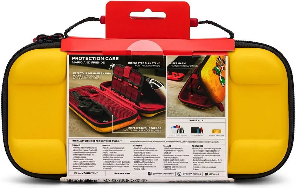 Étui de Transport Rigide Multicolore pour Console Nintendo Switch - 18