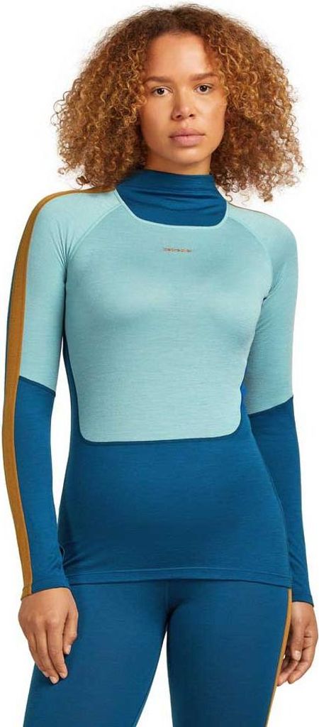 Icebreaker Merino 200 Oasis+ High Neck Langarm-baselayer Blau XS Frau Blau XS