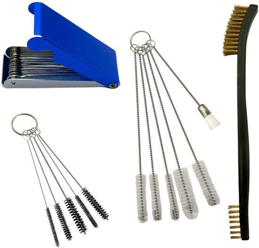 Kit de brosses et aiguilles inox pour nettoyage précis de carburateurs