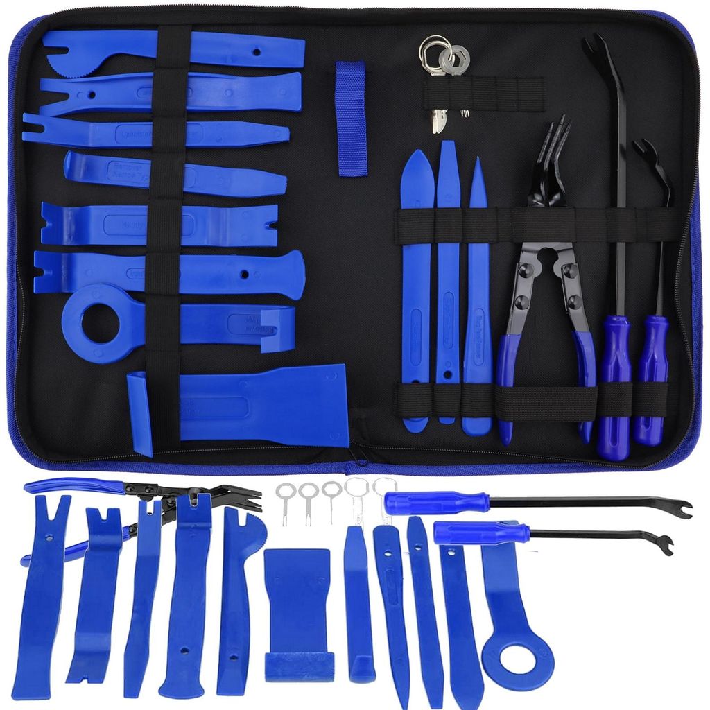 Auto Verkleidungswerkzeug Set 65-tlg. KFZ Demontagewerkzeug Werkzeug Set Verkleidung Demontage Hebelwerkzeug