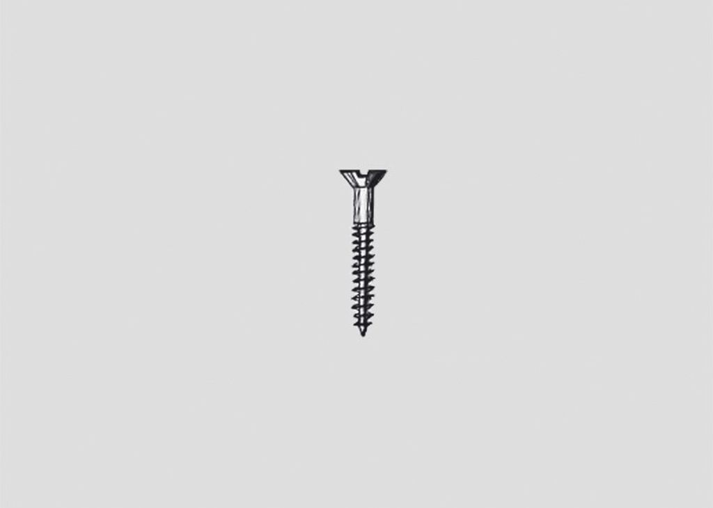 A single screw is shown against a plain background.