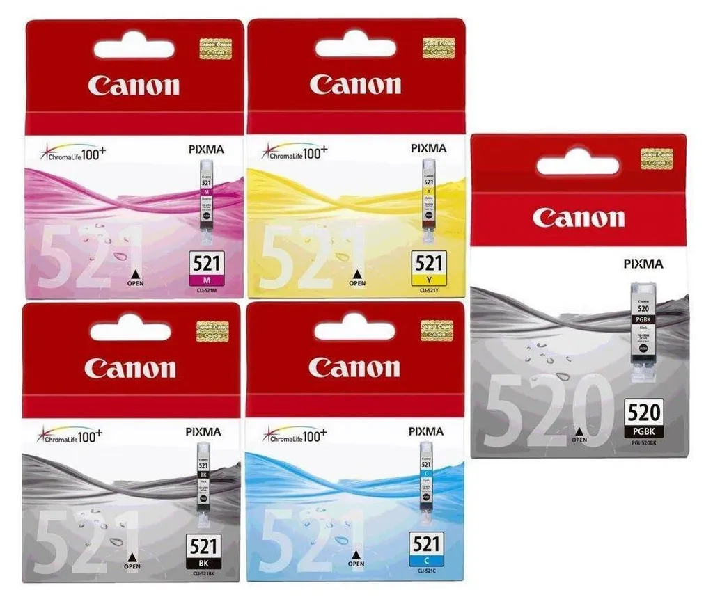 Multipack Canon CLI-521 / PGI-520 pour Impression Photo et Documents A4 - 2