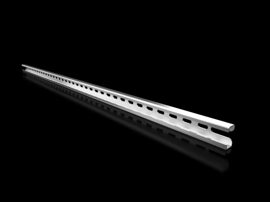 Rails pour gestion de câbles en armoire Rittal 800mm - Profilé C 755mm