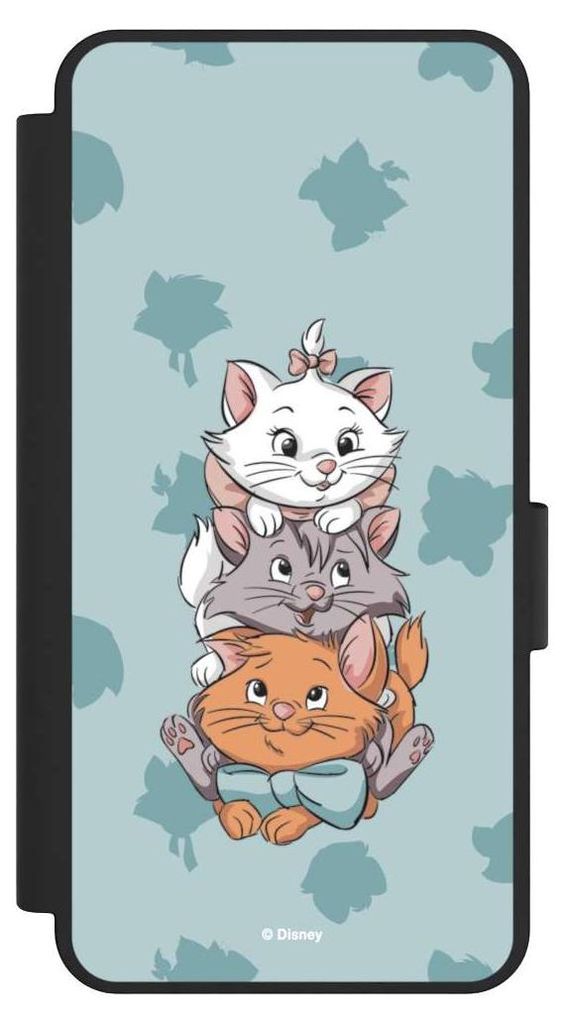 NIVOCASE Klapphülle für Samsung Galaxy S25 Edge Handyhülle aus Kunst Leder NIVOflip schwarz Aristocats Disney Katze