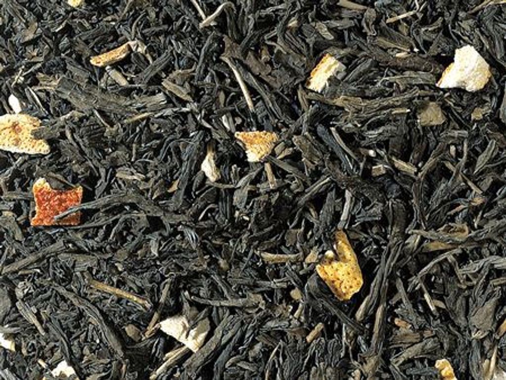 1 kg Grünteemisch. China Sencha entkoffeiniert Earl Grey aromatisiert