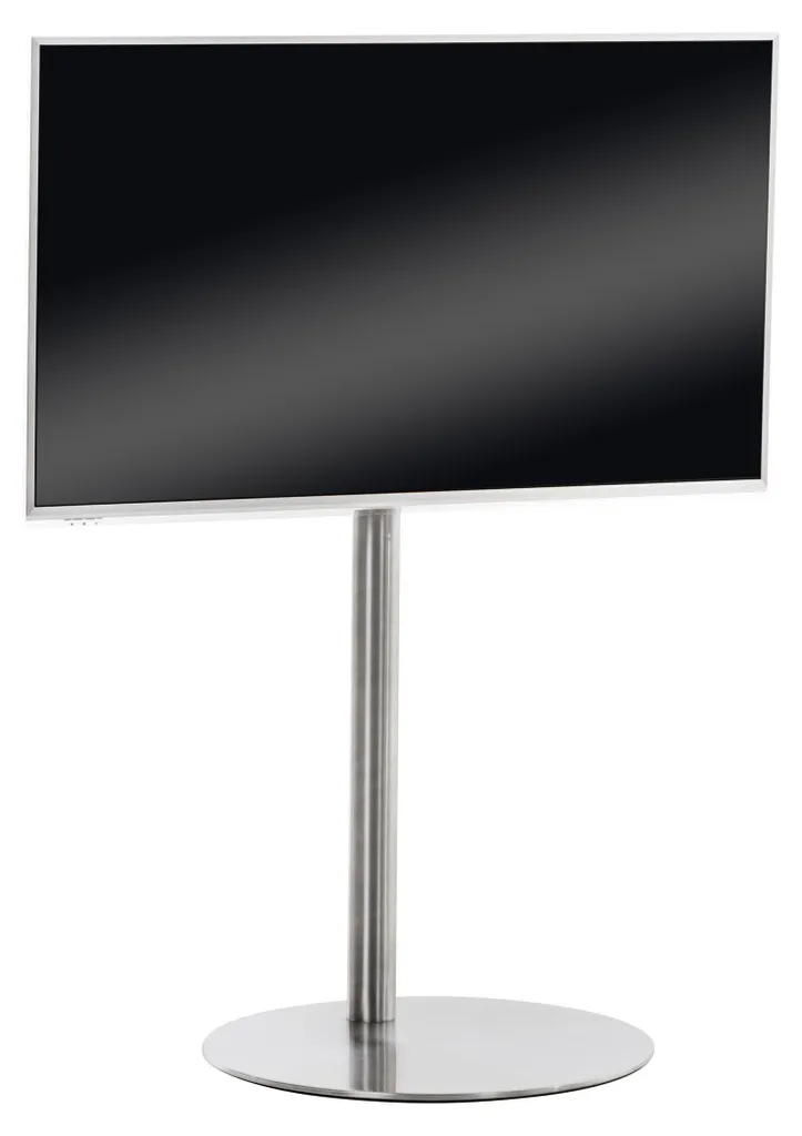 Support TV sans Perçage Mural - Pied Inox Stable pour Écran Plat Universel