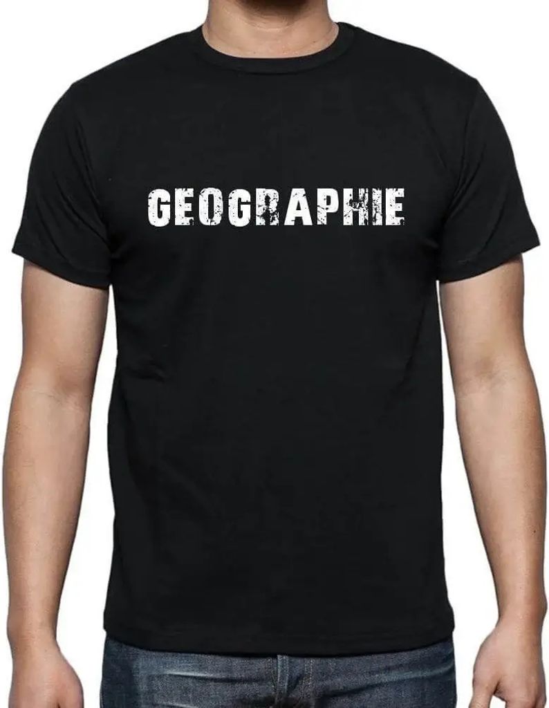 Herren Grafik T-Shirt Geographie Öko-Verantwortlich Vintage Jahrgang Kurzarm Lustige Druck Geburtstag Geschenk Mann