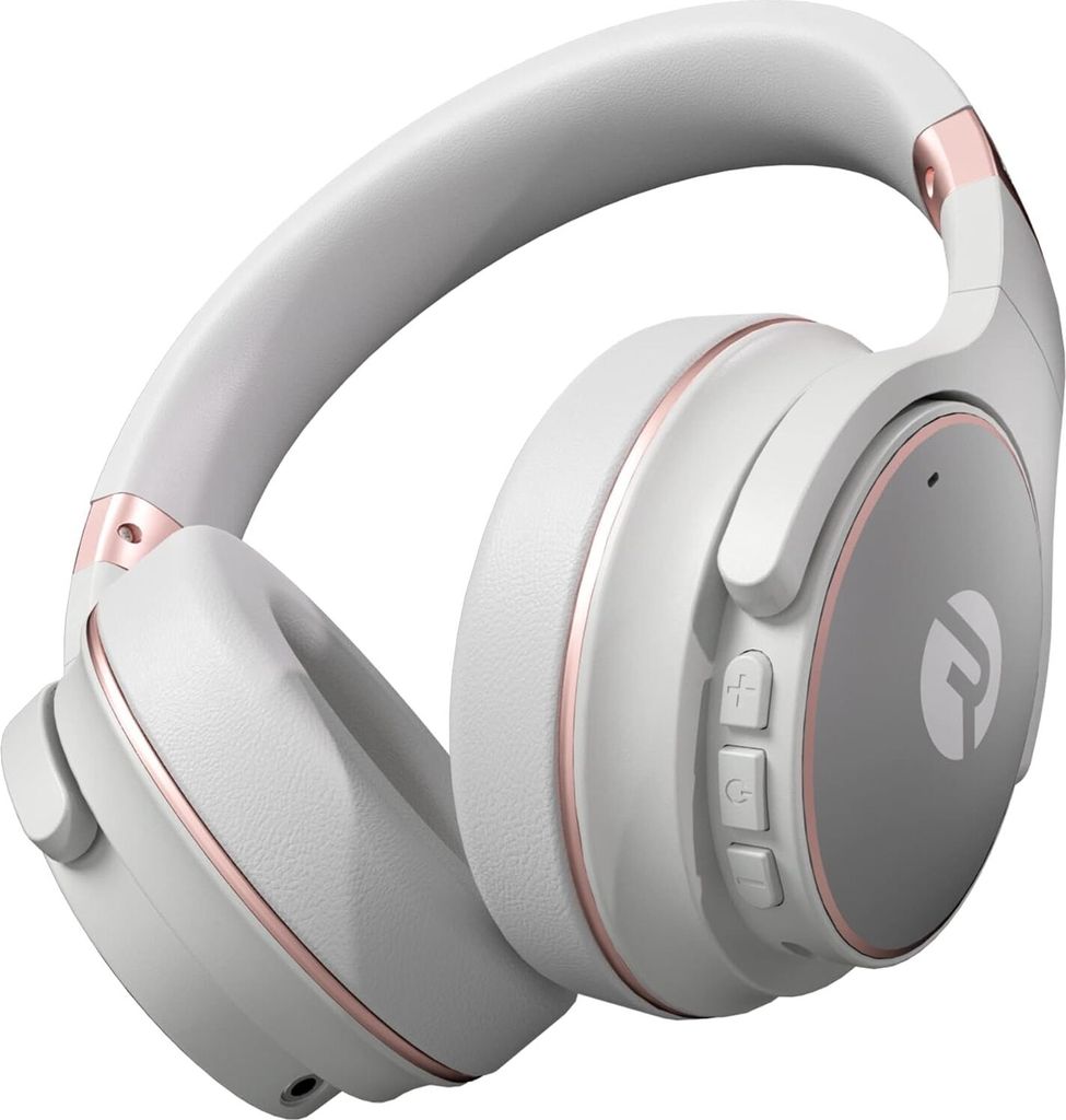 Everyday Kabellose Bluetooth Over Ear Kopfhörer, mit aktiver Geräuschunterdrückung, Awareness-Modus und eingebautem Mikrofon, IPX 4 (Roségold)