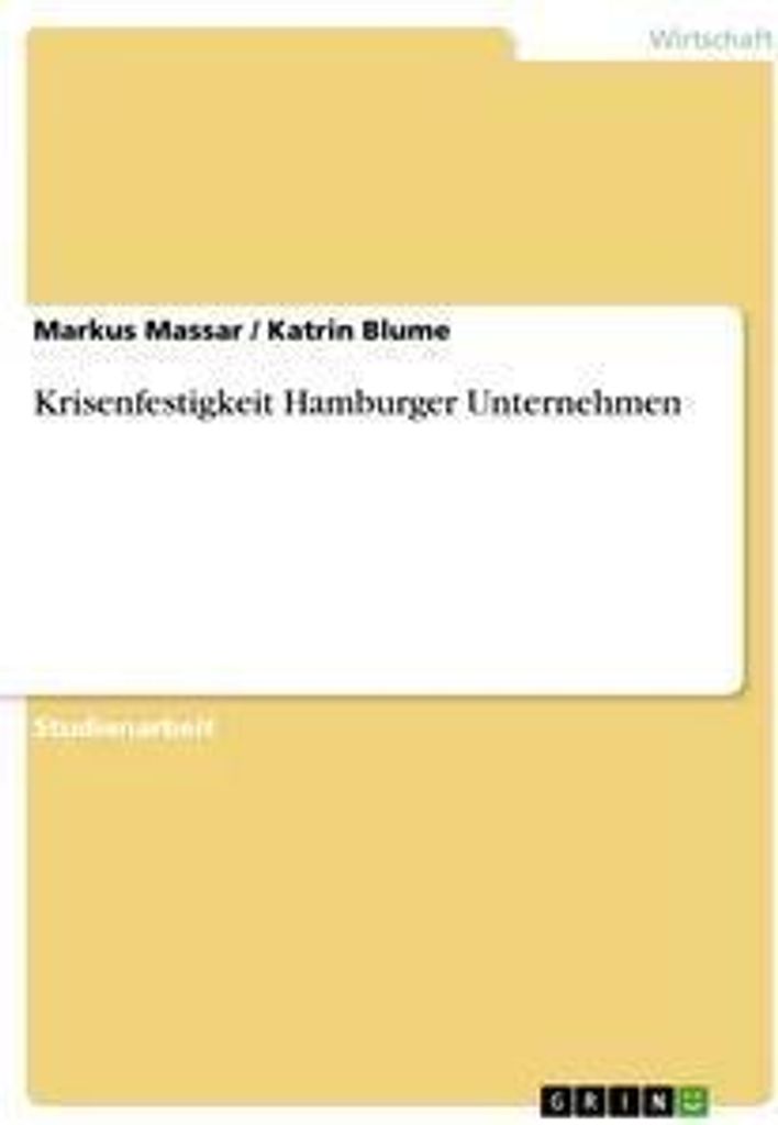 Krisenfestigkeit Hamburger Unternehmen