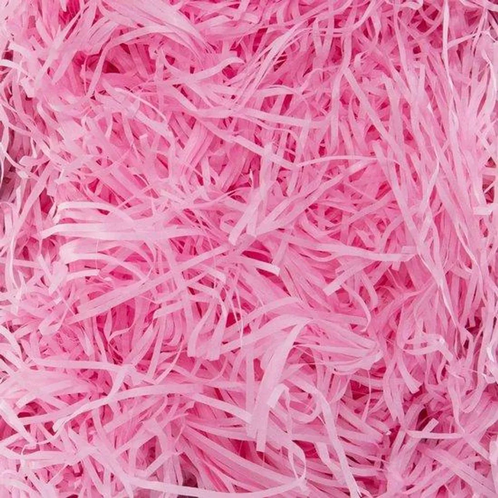 Papier de soie déchiqueté rose haute densité pour panier garni luxe