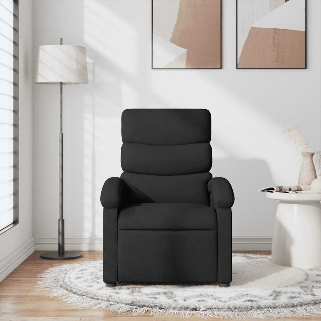 masážní křeslo vidaXL Black Fabric Obrázek produktu 7