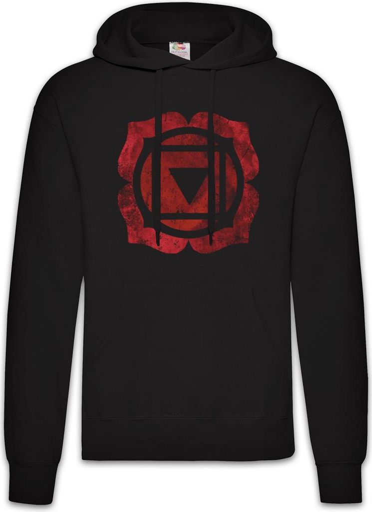 Urban Backwoods Chakra Muladhara Root, Herren Hoodie, Farbe: Schwarz, Größe: 2XL