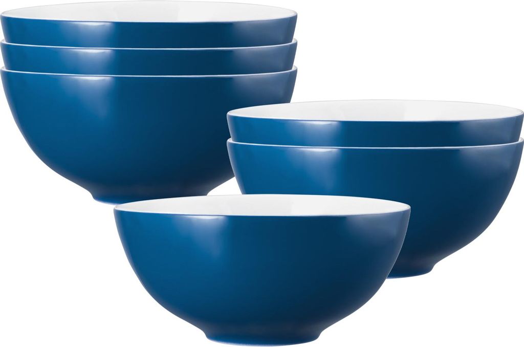 Seltmann Weiden Life Fashion Schüssel ø 21 cm 6er Set - Classic Blue