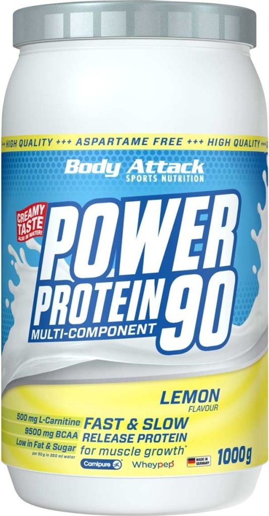 Body Attack Power Protein 90 – 1 kg Lemon Flavour