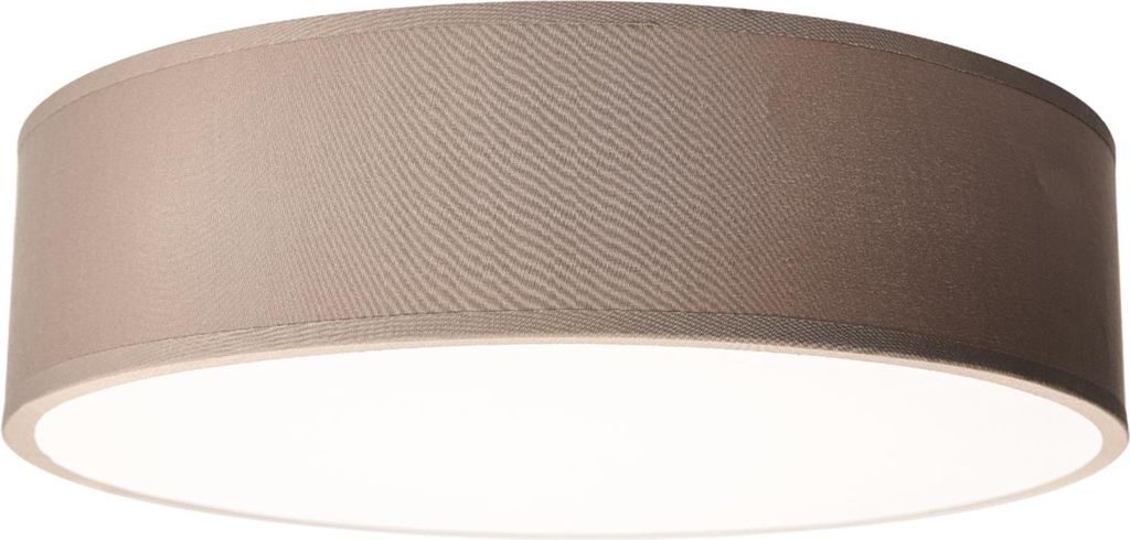 EINLICHT Deckenleuchte rund Ø 38cm | Fabric | moderne Deckenlampe Stoff für 2-Flammig E27 40W Lampenschirm Schlafzimmer Wohnzimmer Stoffschirm, T...