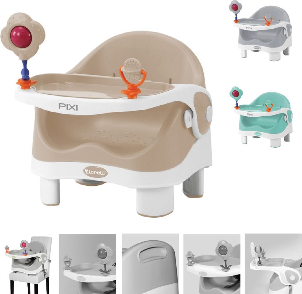 Lorelli Kinderstuhl PIXI, Kinder Stuhl-, Sitzerhhung, Boostersitz, Tisch beige