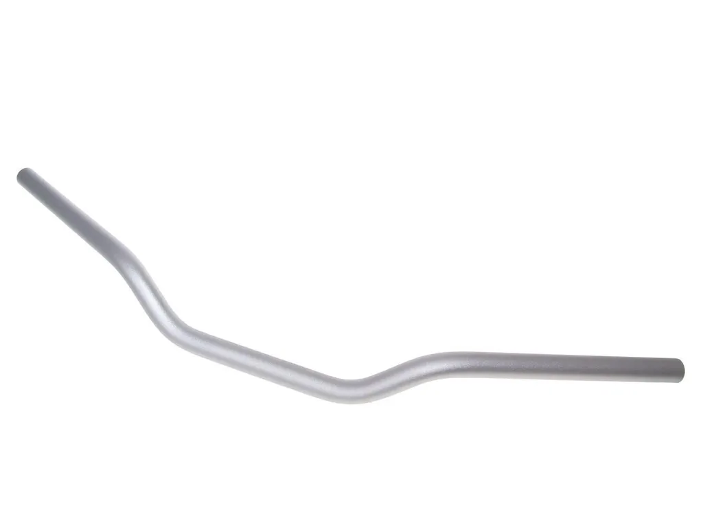 Guidon moto 22mm argent mat 730mm - Confort de conduite et look Classic