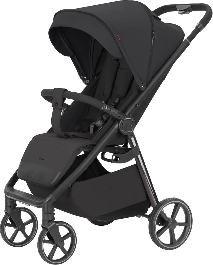 Poussette Bravo Lite Piano Black : Pliage facile et confort optimal