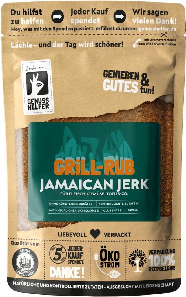 Jamaican Jerk Rub, ideal für Hähnchen, würzig-scharfer Produktbild 