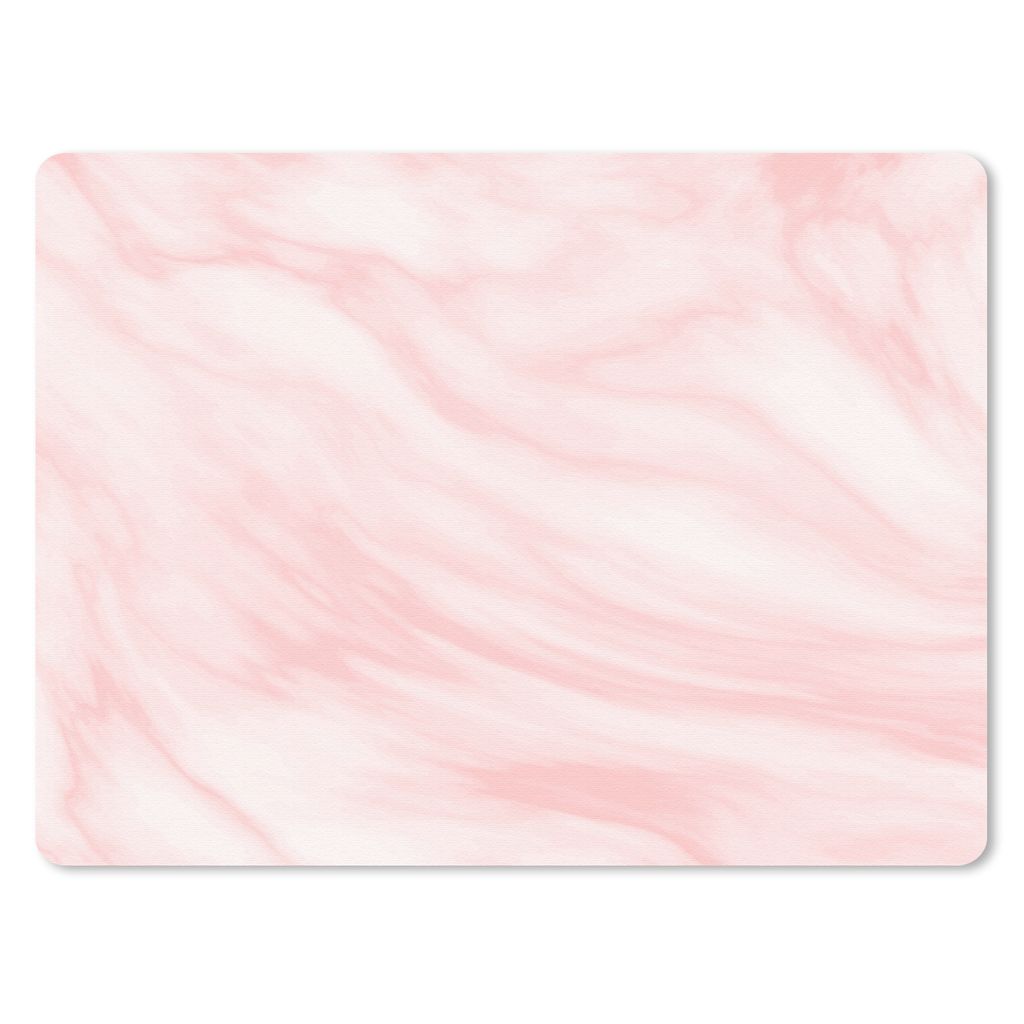 MuchoWow Mauspad Mousepad Marmor - Rosa - Weiß - Luxus - Marmoroptik 40x30 cm - Mousepads - Maus Mat - Pad - Mausunterlage - Anti Rutsch