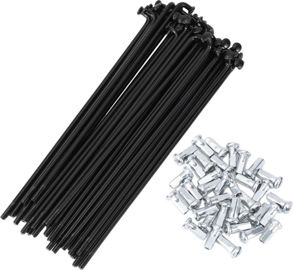 36 Satz 12G Fahrradspeichen 125mm Fahrradradspeichen 45 Stahl Schwarz