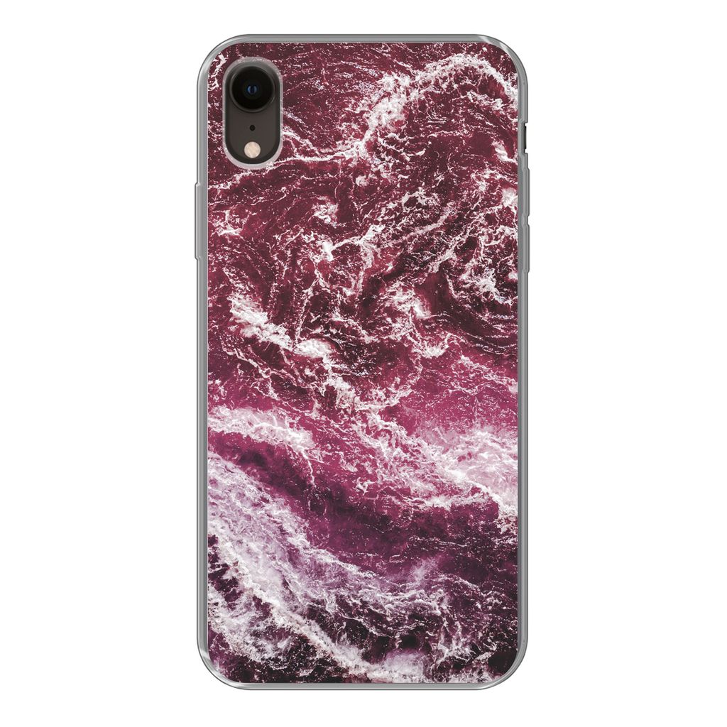 MuchoWow Handyhülle Schutzhülle Hülle für iPhone XR Marmor - Naturstein - Mineralien Silikon Softcase Handy Hülle - Schutzdeckel