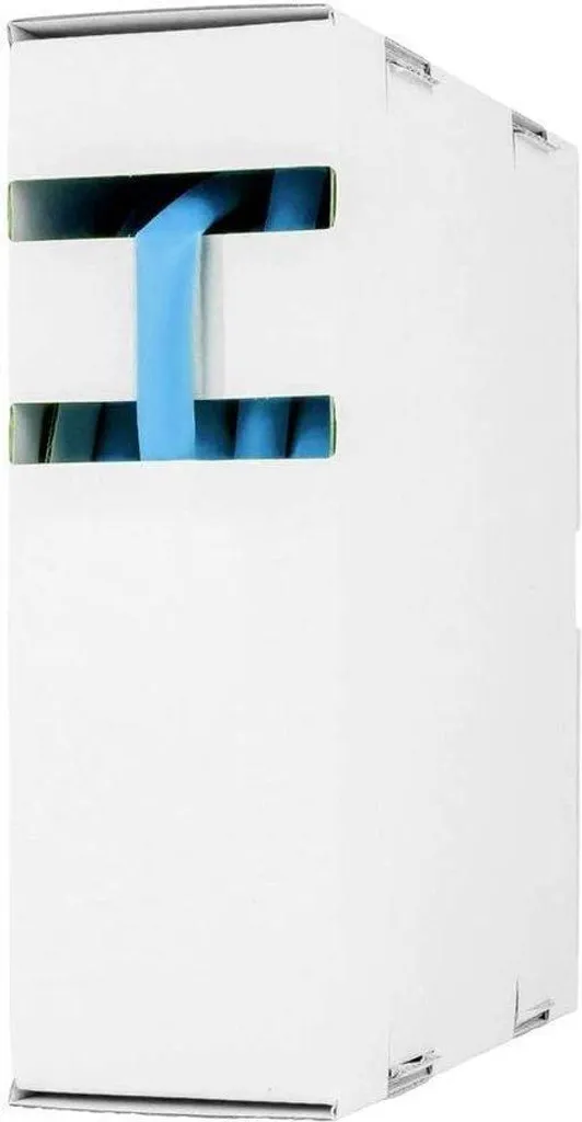 Manchon thermorétractable bleu 120mm isolant pour câbles long 15m