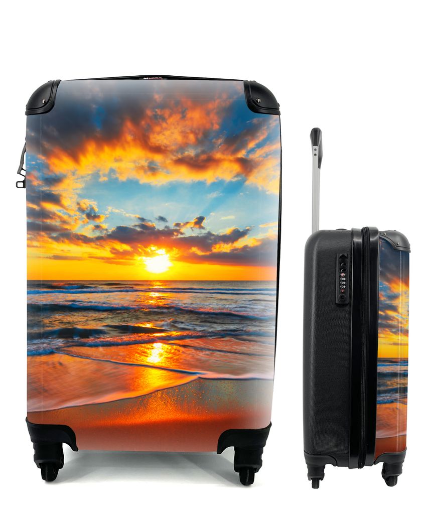 MuchoWow® Koffer Handgepäck Trolley Rollkoffer Kleine Produktbild 