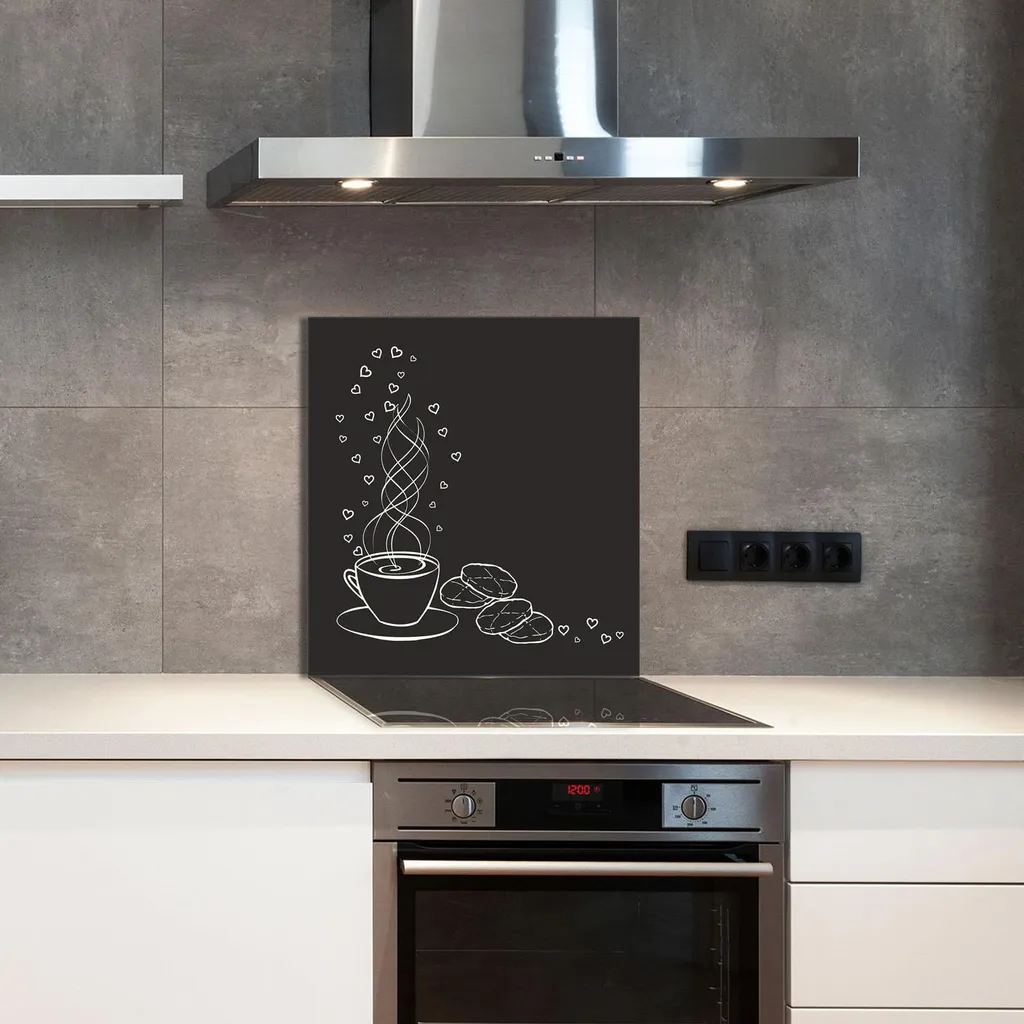 Decorazione Cucina Vetro 60x65 Caffè - Coprifuoco e Paraschizzi - 3