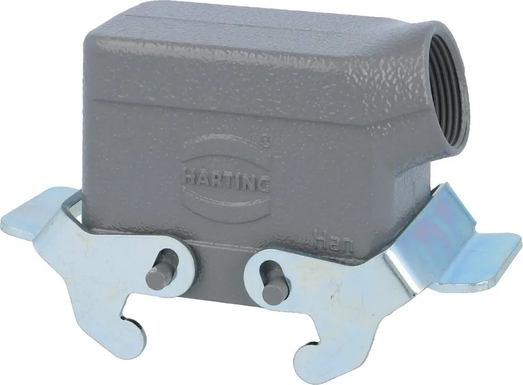 Harting 09300101521 Han 10B | Custodia Bassa M25 2 Staffe Laterali