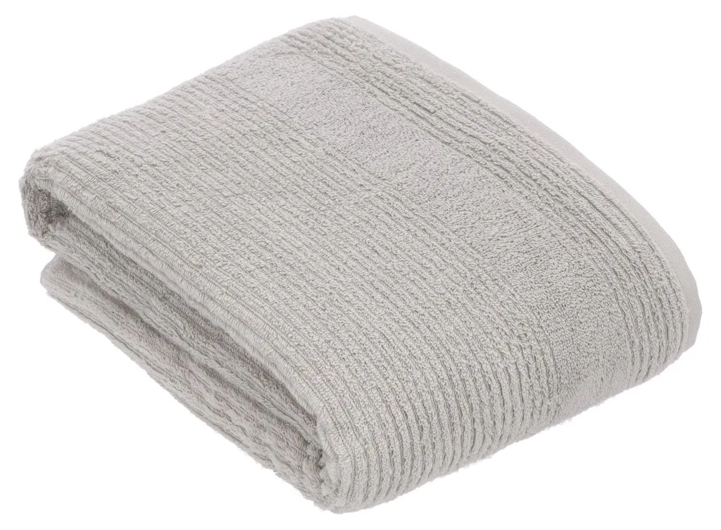 Drap de bain Vossen Tomorrow LT4092 en coton doux coloris pierre mat