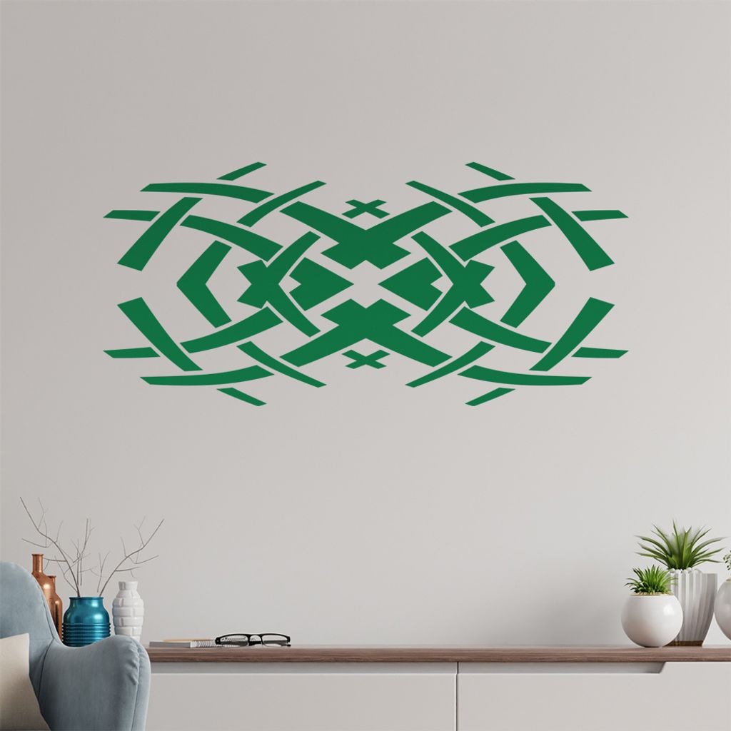 Tribal doppel X Wandtattoo in 6 Größen - Wandaufkleber Wall Sticker - Dekoration, Küche, Wohnzimmer, Schlafzimmer, Badezimmer