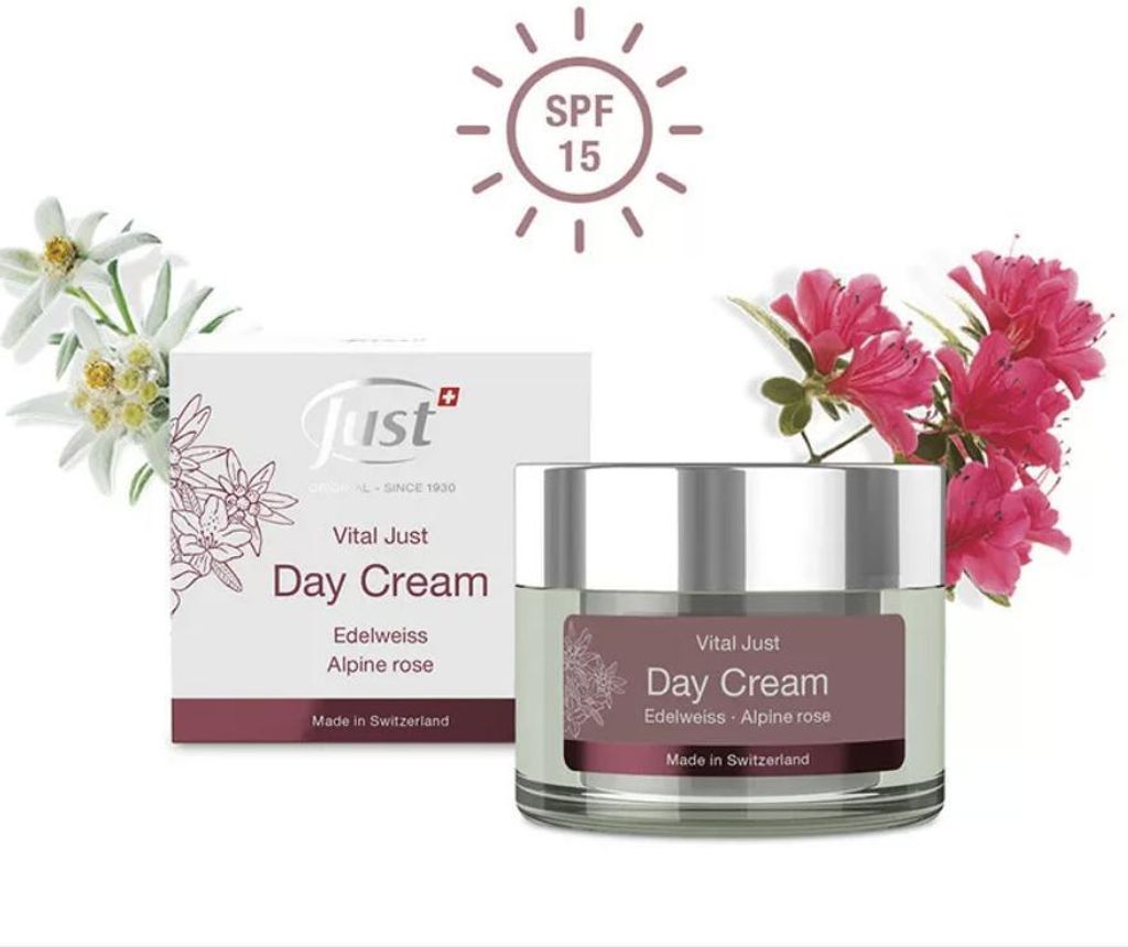 VITAL JUST Crème de Jour SPF 15 Crème de jour anti-âge avec Image du produit 