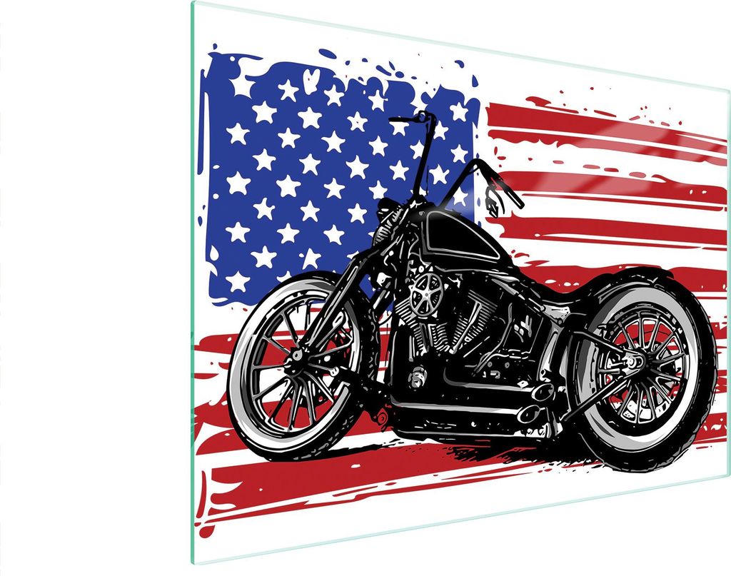 Glasschneidebrett 40x30 Motorrad