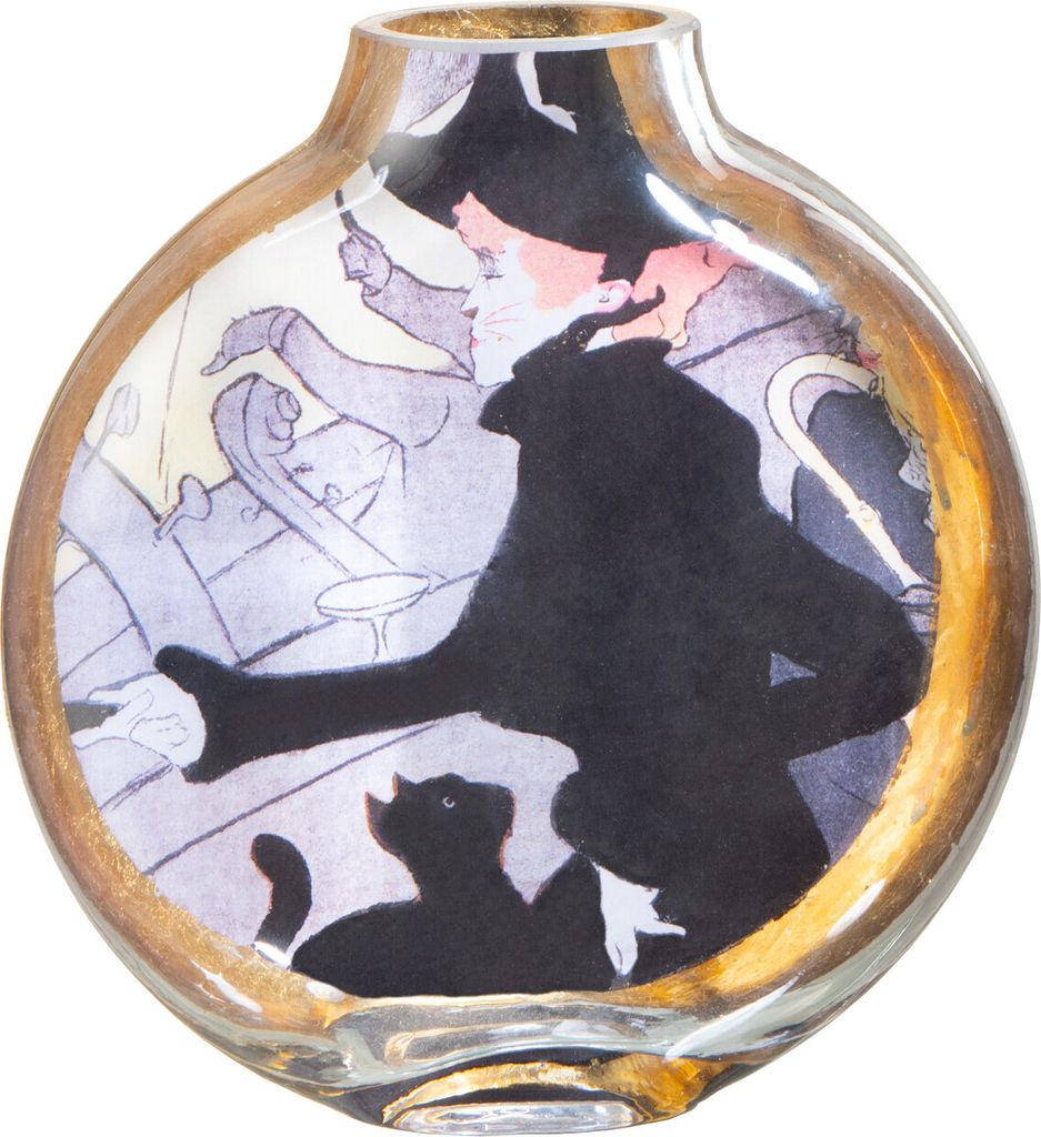 J-Line Les Chartistes Vase Inspiriert Von Divan Japonais Klein