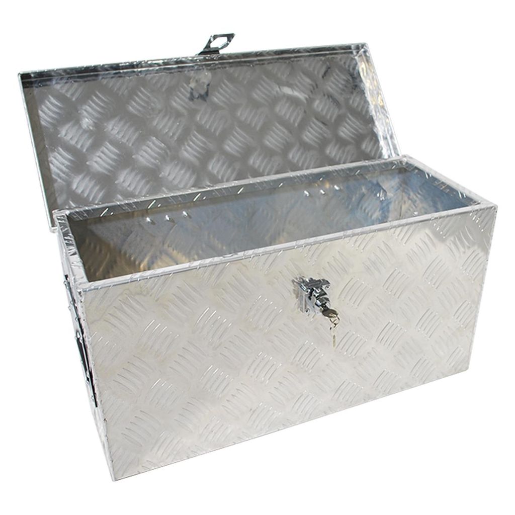 Truckbox Transportkiste Alubox Transportbox Werkzeugkiste Transport Kiste Box A2 ca. 45 Liter Schloss mit 2 Schlüsseln 60x25x30 cm