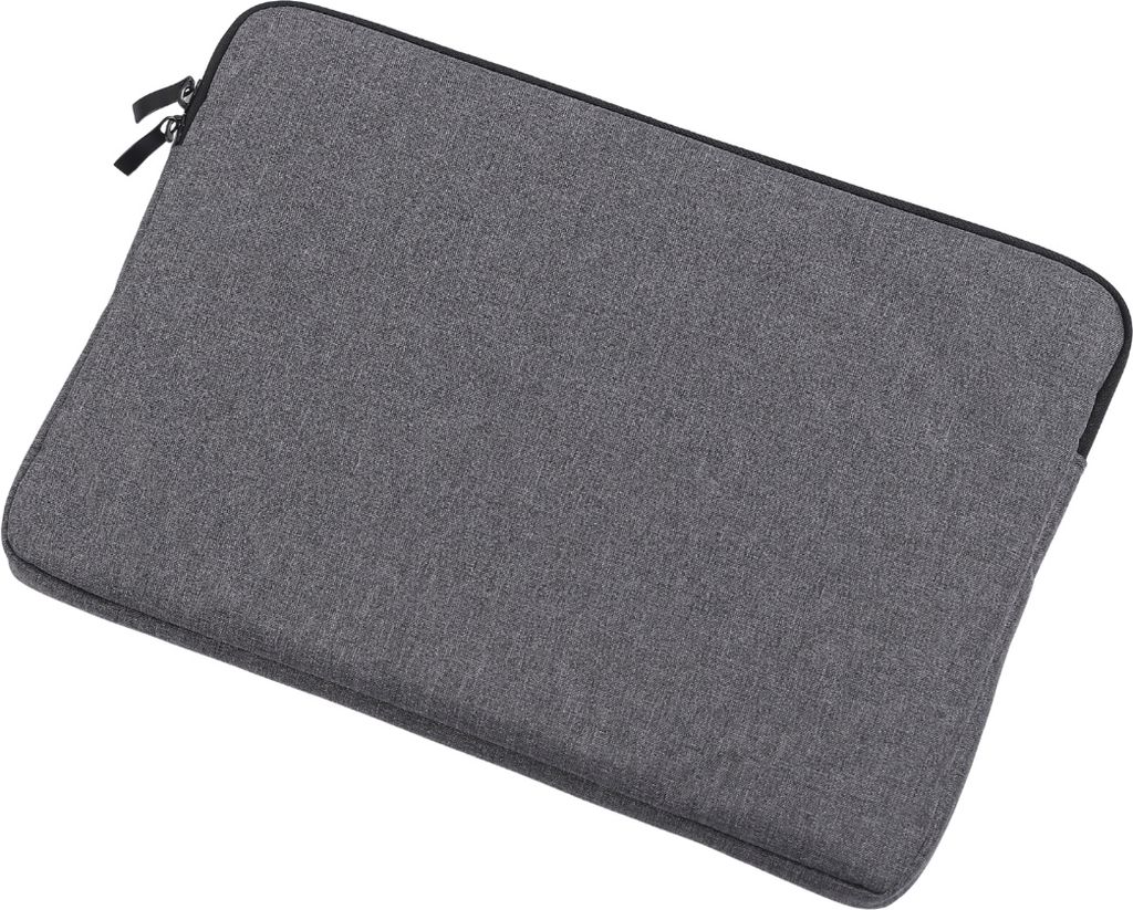 Case2go - Laptoptasche Hülle Tasche für Macbook, Laptop, Chromebook - Baumwolle - 13 Zoll - Mit Extrafach - Ultimativer Schutz - Dunkel Grau