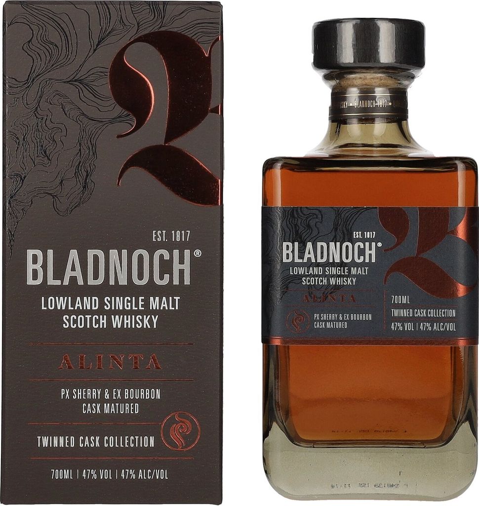 Bladnoch ALINTA Lowland Single Malt Scotch Whisky 47% Vol. 0,7l in Geschenkbox